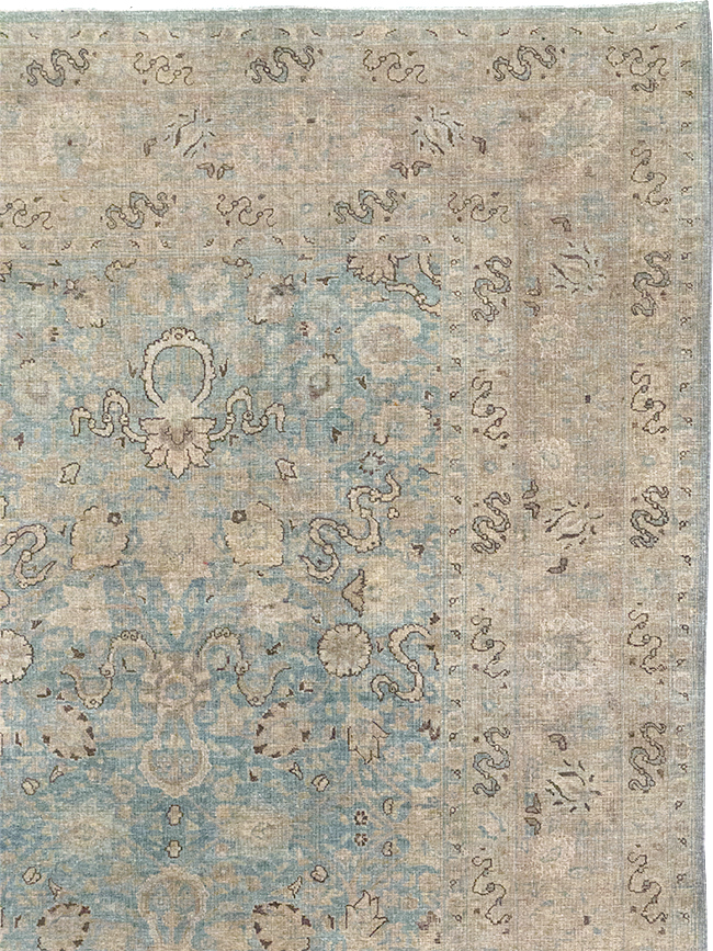 Antique Persian Tabriz Room Size Carpet, No.32422 - Gsblank