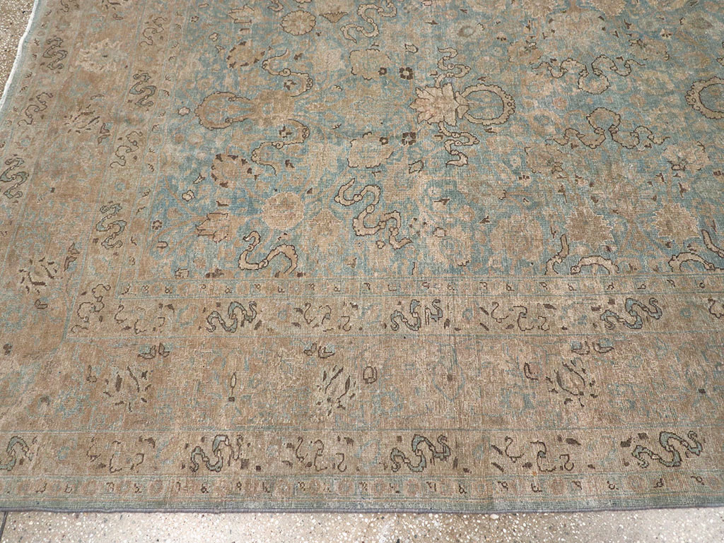 Antique Persian Tabriz Room Size Carpet, No.32422 - Gsblank
