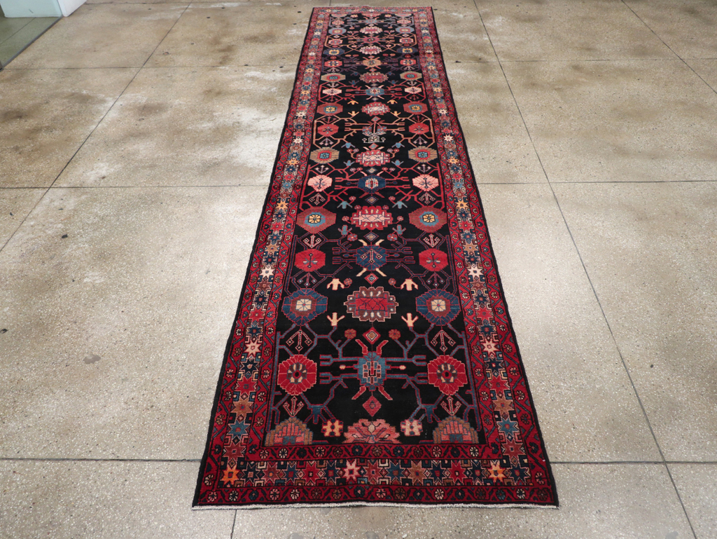 Vintage Persian Malayer Long Runner (Pair: 1 of 2), No.32424 - Gsblank
