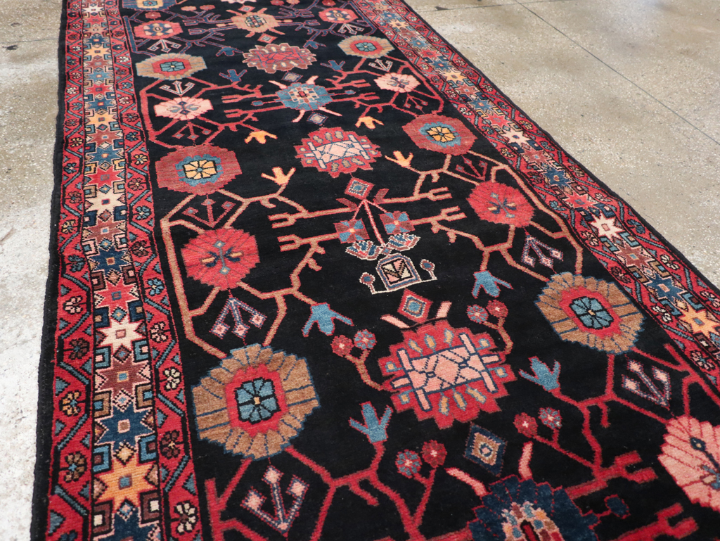 Vintage Persian Malayer Long Runner (Pair: 1 of 2), No.32424 - Gsblank