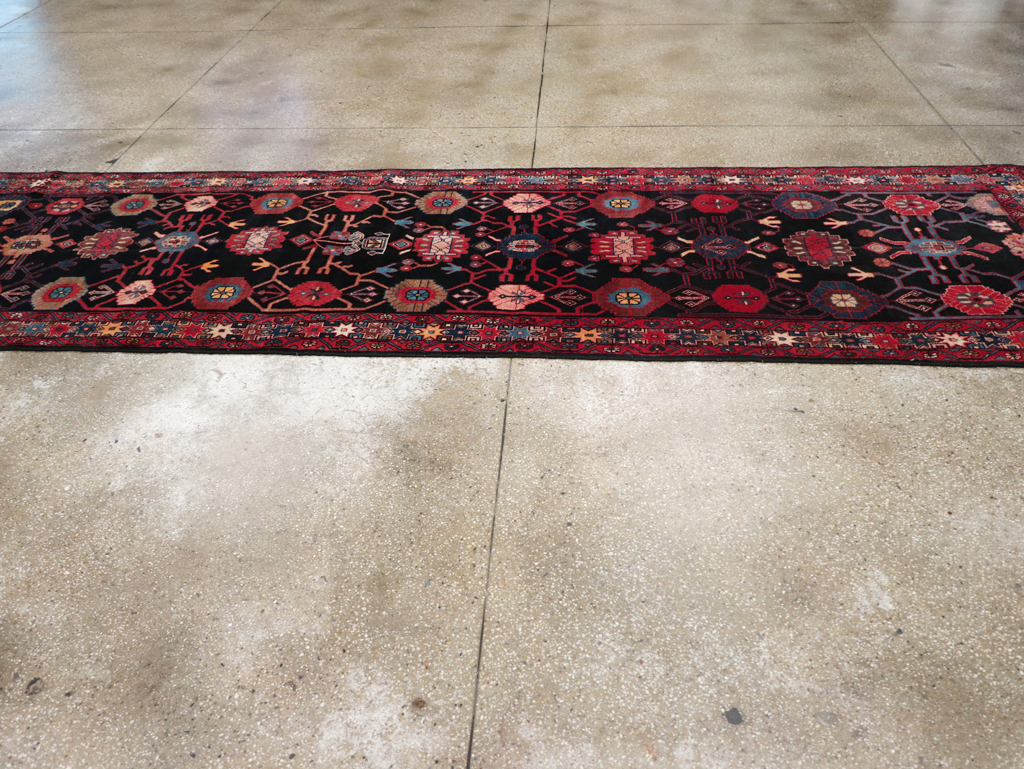 Vintage Persian Malayer Long Runner (Pair: 1 of 2), No.32424 - Gsblank