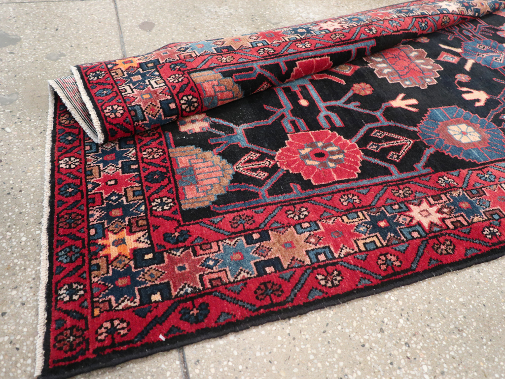 Vintage Persian Malayer Long Runner (Pair: 1 of 2), No.32424 - Gsblank