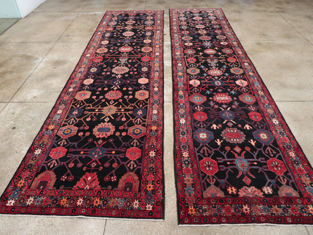 Vintage Persian Malayer Long Runner (Pair: 1 of 2), No.32424 - Gsblank