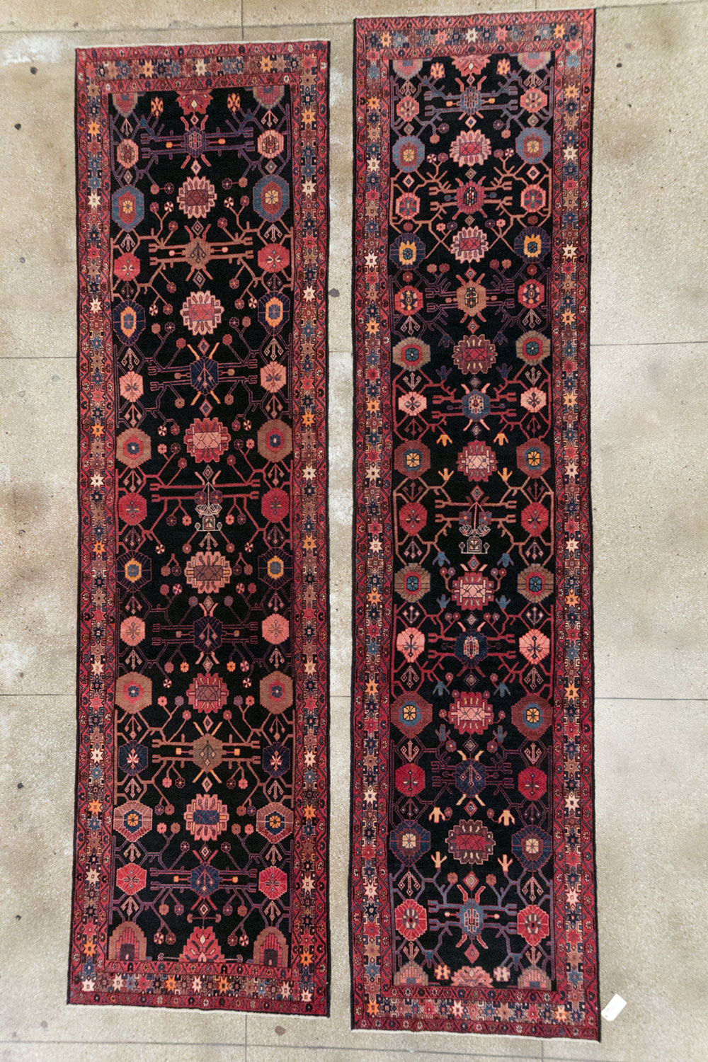 Vintage Persian Malayer Long Runner (Pair: 1 of 2), No.32424 - Gsblank