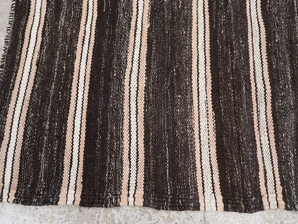 Vintage Persian Flatweave Kilim Pictorial Throw Rug, No.32428 - Gsblank