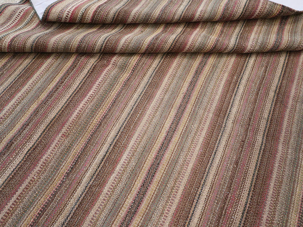 Vintage Persian Flatweave Kilim Room Size Carpet, No.32430 - Gsblank