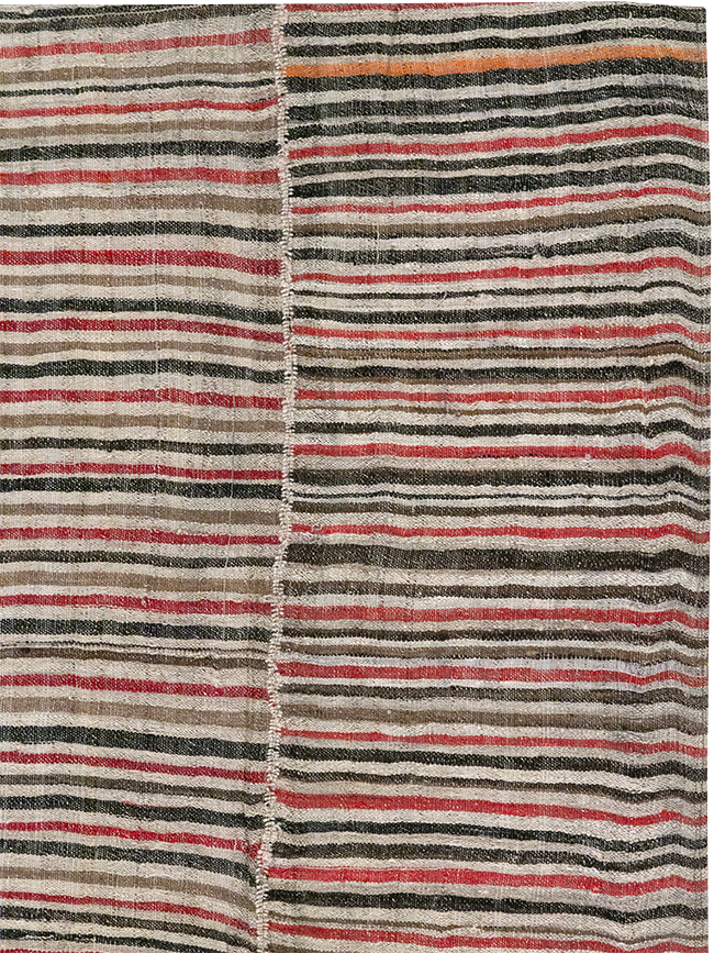 Vintage Persian Flatweave Kilim Accent Rug, No.32432 - Gsblank