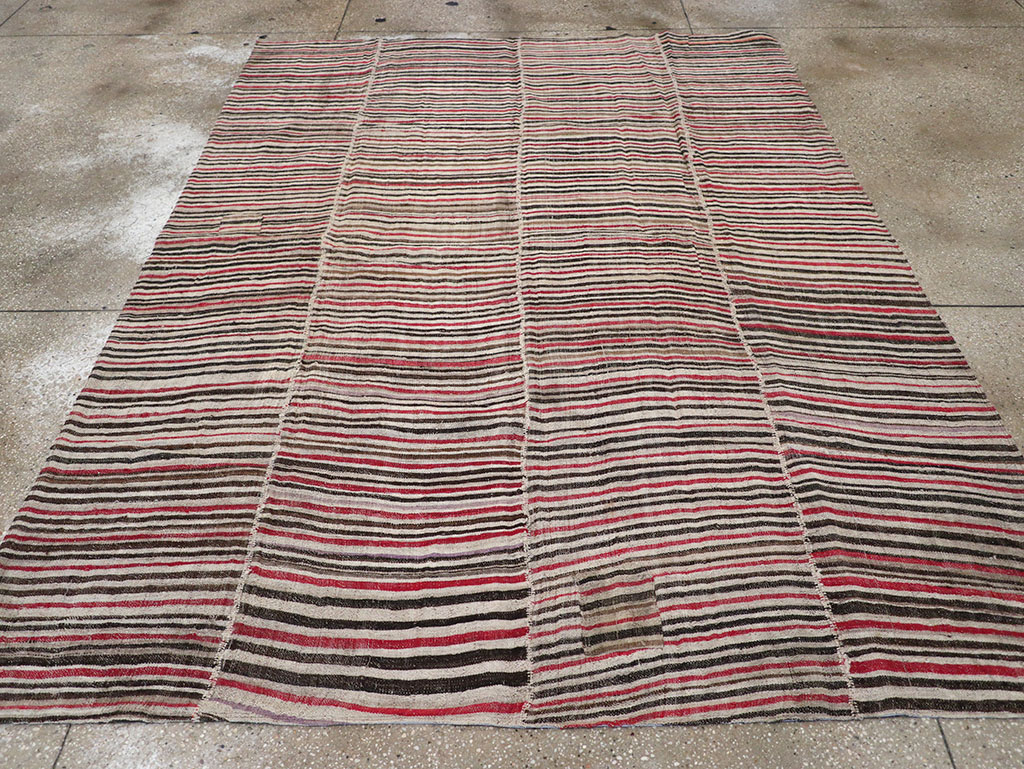Vintage Persian Flatweave Kilim Accent Rug, No.32432 - Gsblank