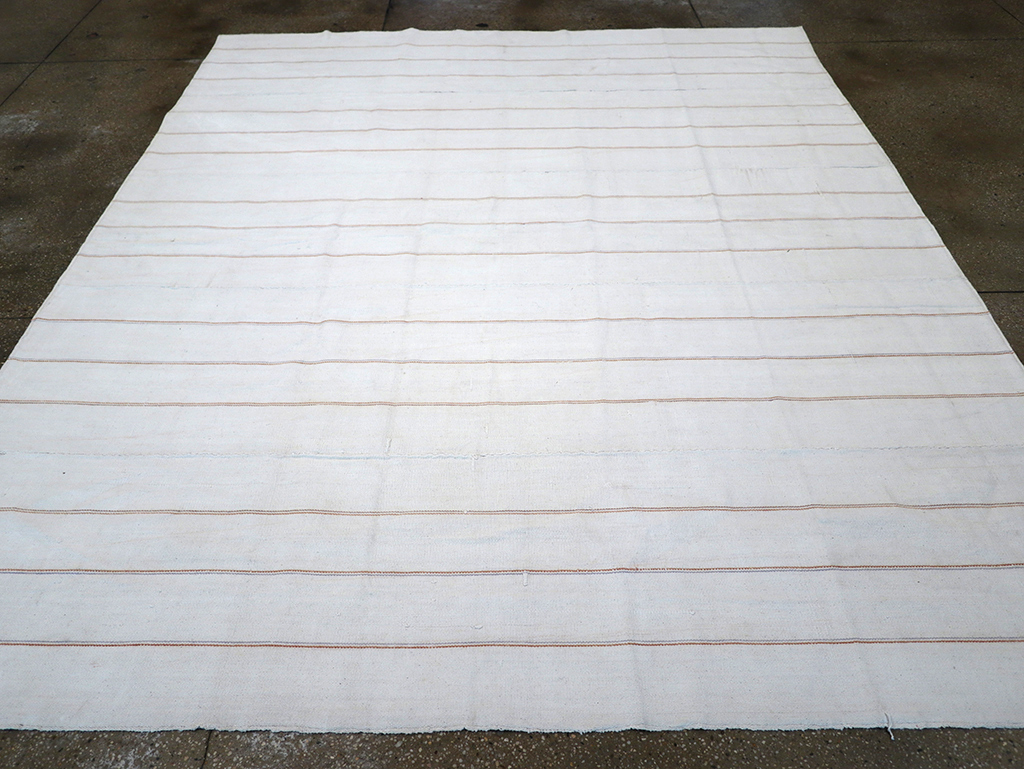 Vintage Persian Flatweave Kilim Room Size Carpet, No.32433 - Gsblank