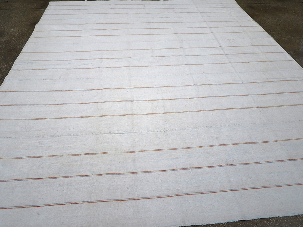 Vintage Persian Flatweave Kilim Room Size Carpet, No.32433 - Gsblank