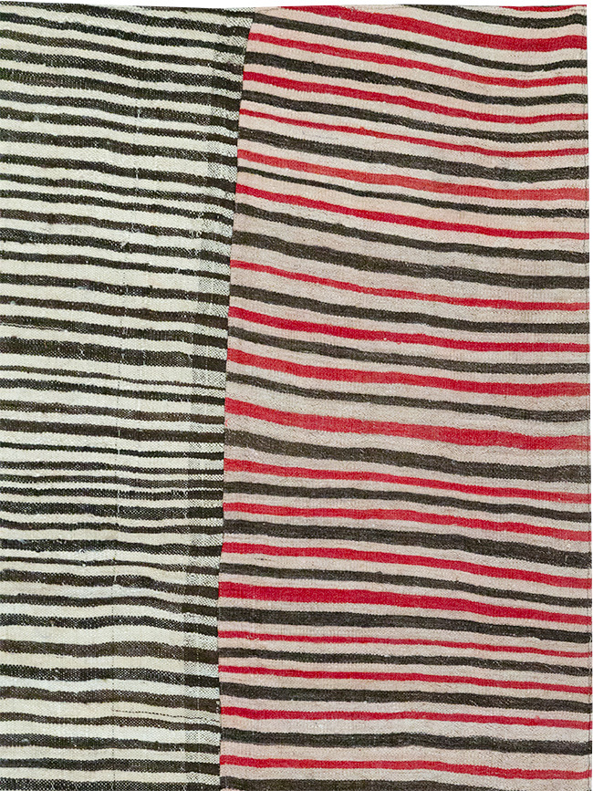 Vintage Persian Flatweave Kilim Room Size Carpet, No.32434 - Gsblank