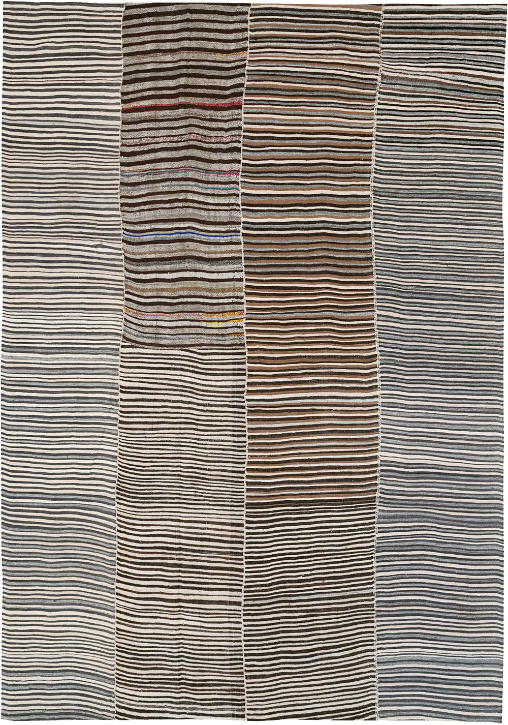 Vintage Persian Flatweave Kilim Room Size Carpet, No.32435 - Gsblank