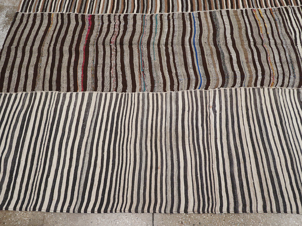 Vintage Persian Flatweave Kilim Room Size Carpet, No.32435 - Gsblank