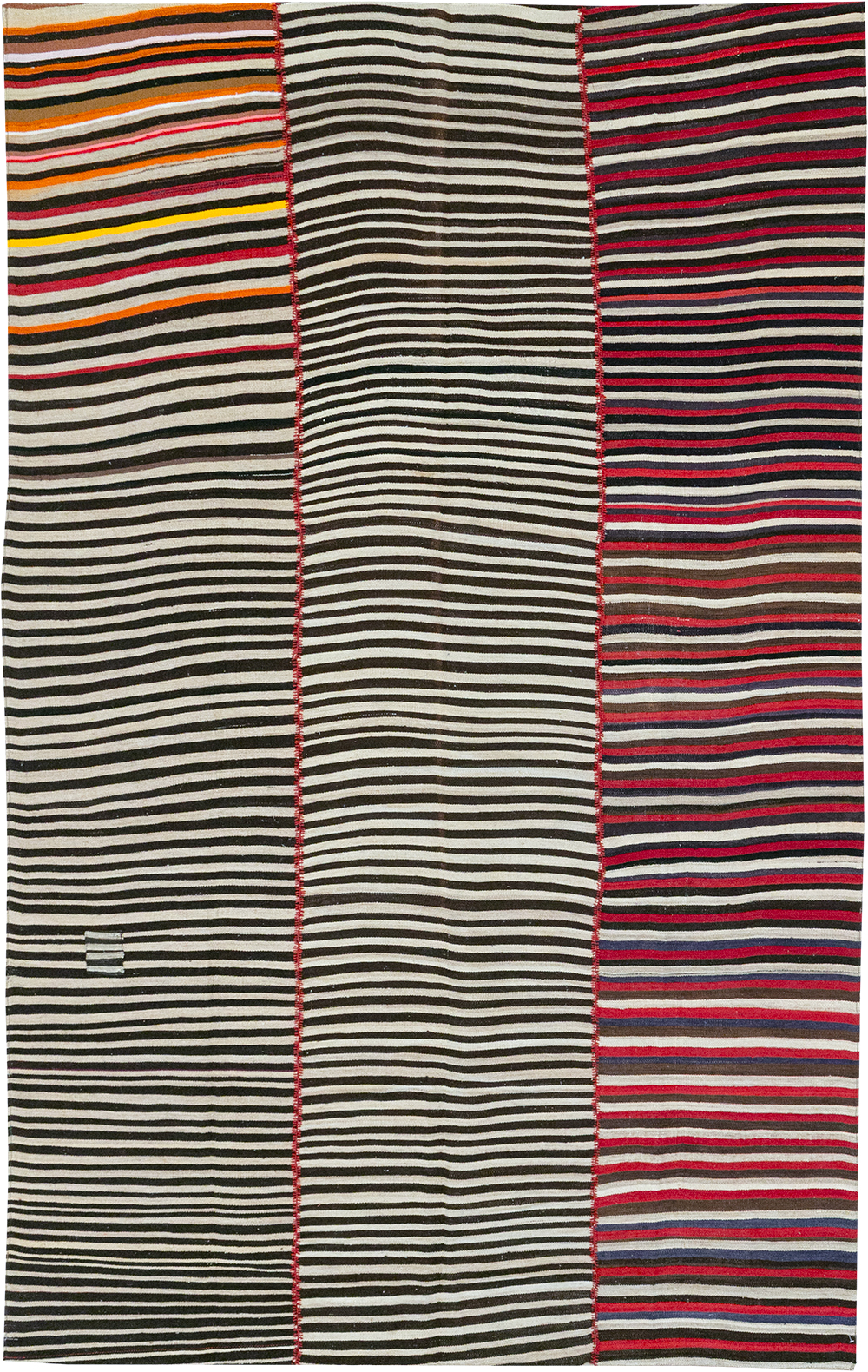 Vintage Persian Flatweave Kilim Accent Carpet, No.32438 - Gsblank