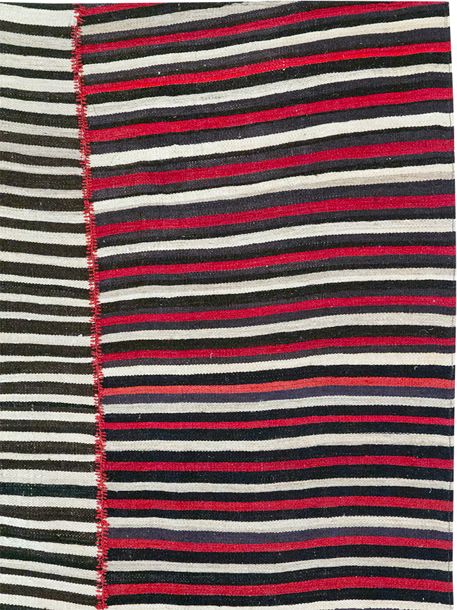 Vintage Persian Flatweave Kilim Accent Carpet, No.32438 - Gsblank