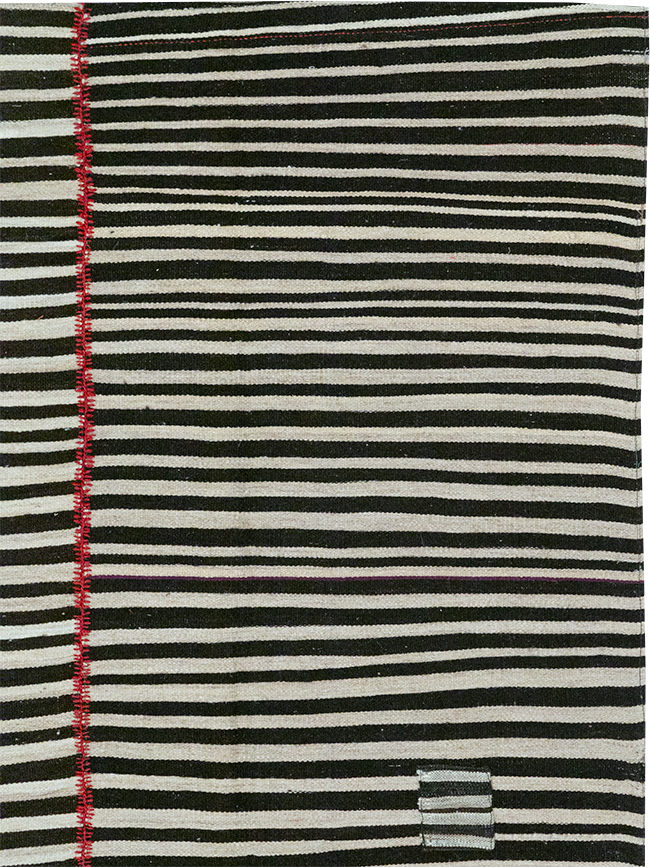 Vintage Persian Flatweave Kilim Accent Carpet, No.32438 - Gsblank