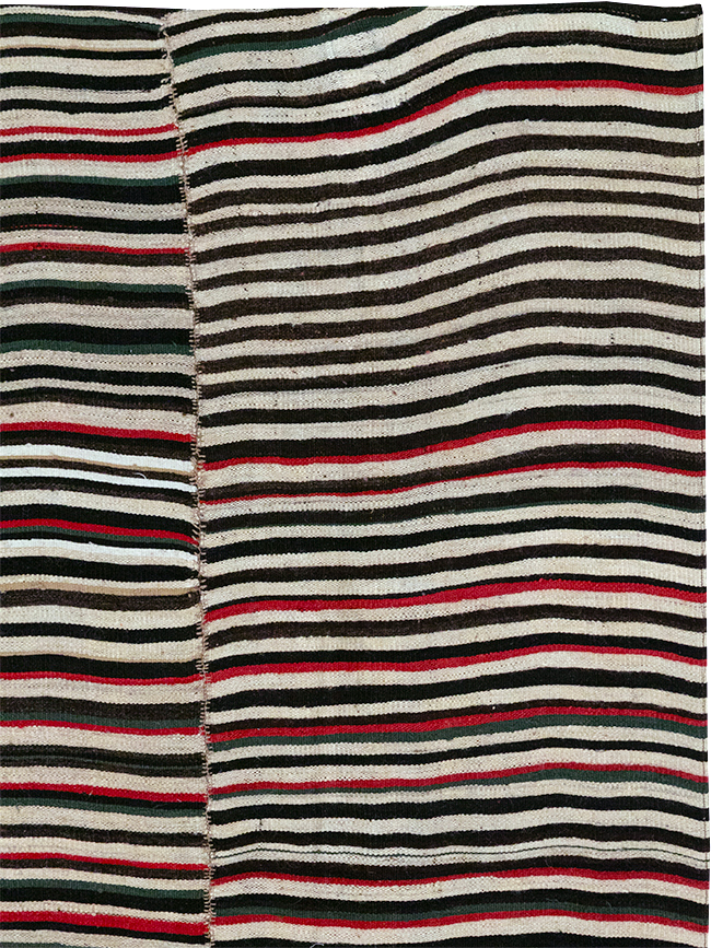 Vintage Persian Flatweave Kilim Accent Rug, No.32439 - Gsblank