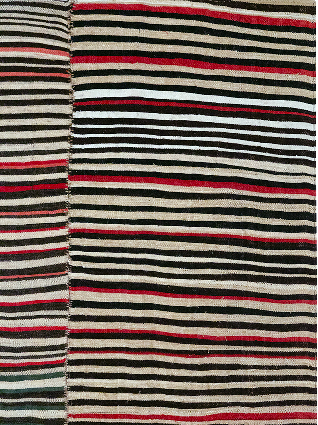 Vintage Persian Flatweave Kilim Accent Rug, No.32439 - Gsblank