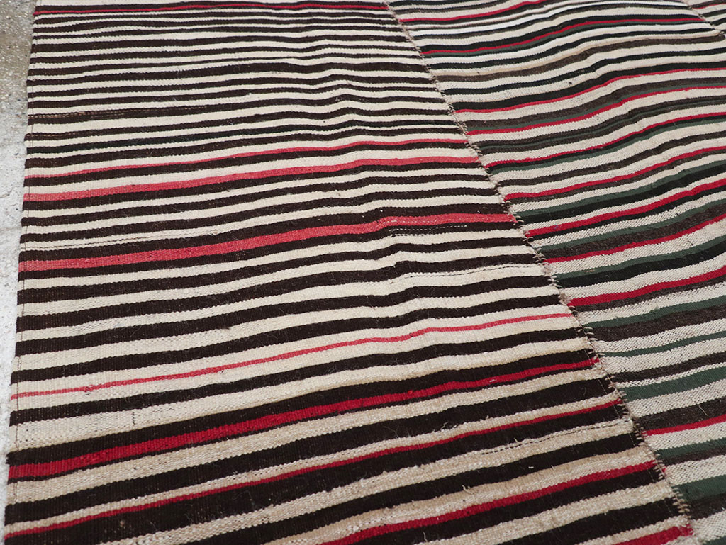 Vintage Persian Flatweave Kilim Accent Rug, No.32439 - Gsblank