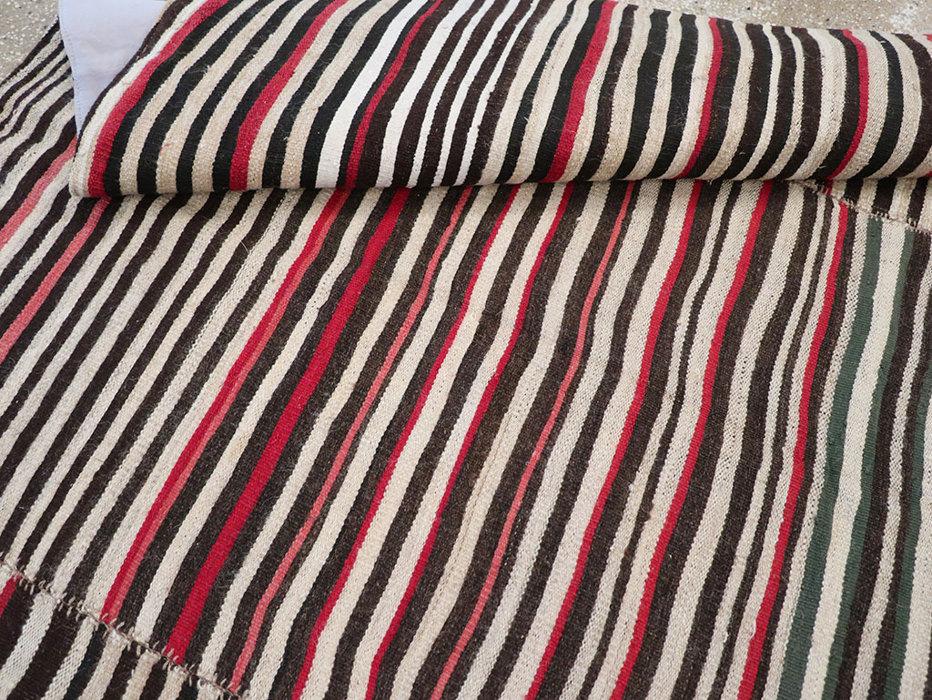 Vintage Persian Flatweave Kilim Accent Rug, No.32439 - Gsblank