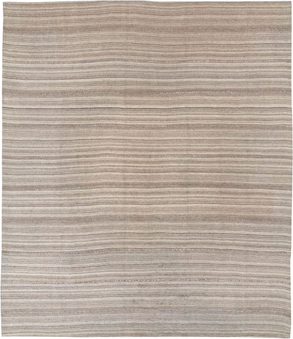 Vintage Persian Flatweave Kilim Small Room Size Carpet, No.32440 - Gsblank