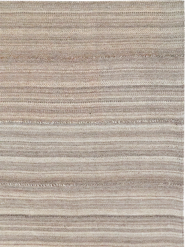 Vintage Persian Flatweave Kilim Small Room Size Carpet, No.32440 - Gsblank