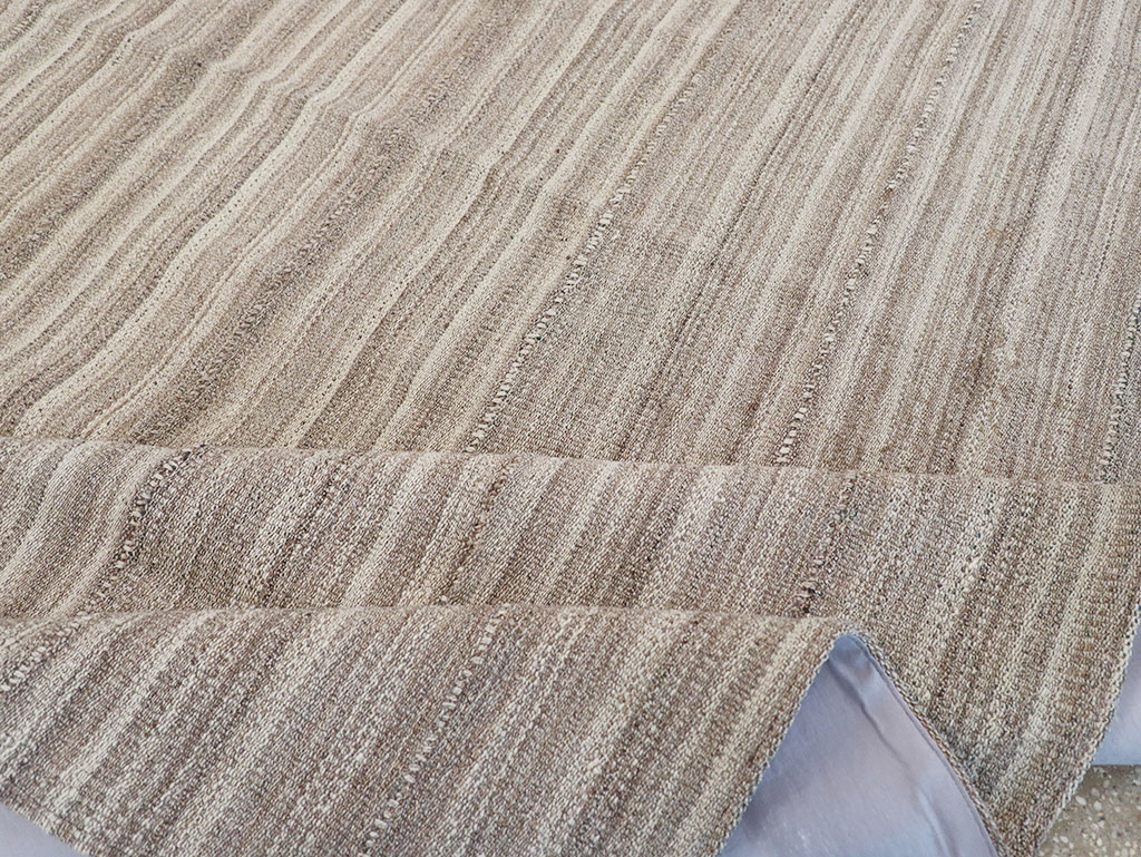 Vintage Persian Flatweave Kilim Small Room Size Carpet, No.32440 - Gsblank