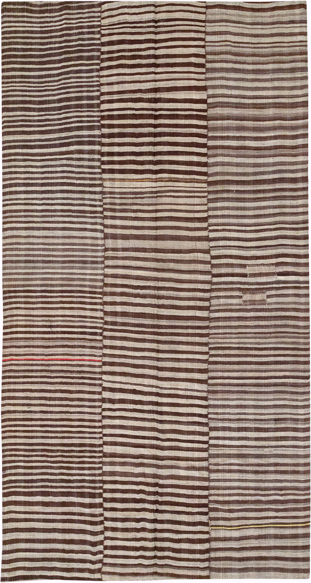 Vintage Persian Flatweave Kilim Room Size Carpet, No.32442 - Gsblank