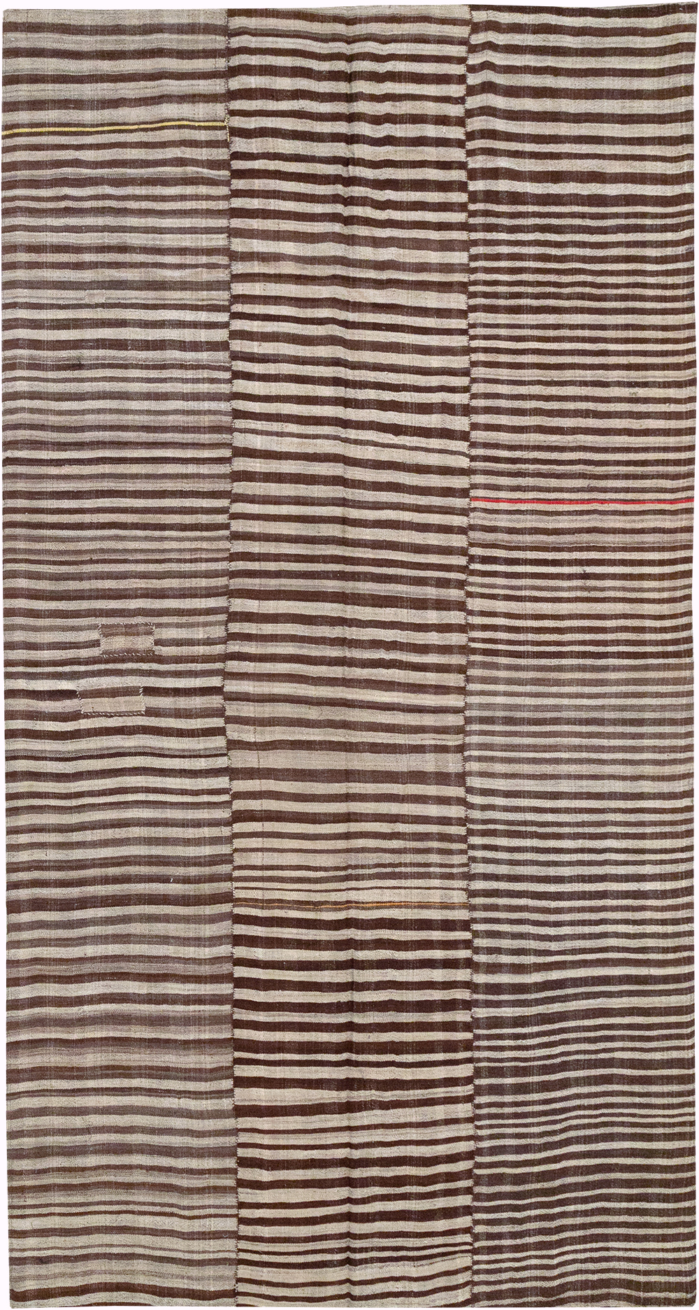 Vintage Persian Flatweave Kilim Gallery Carpet, No.32442 - Gsblank