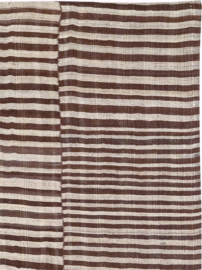 Vintage Persian Flatweave Kilim Gallery Carpet, No.32442 - Gsblank