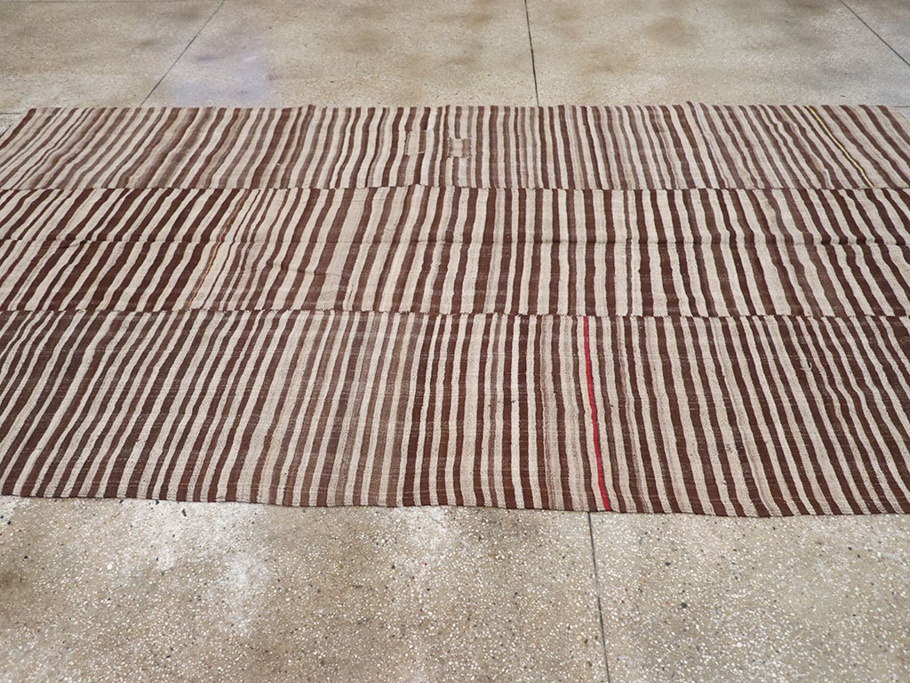 Vintage Persian Flatweave Kilim Gallery Carpet, No.32442 - Gsblank