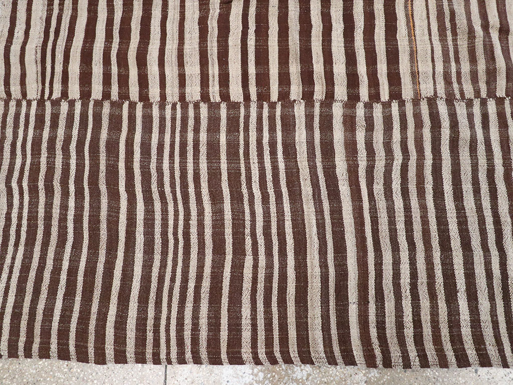 Vintage Persian Flatweave Kilim Gallery Carpet, No.32442 - Gsblank