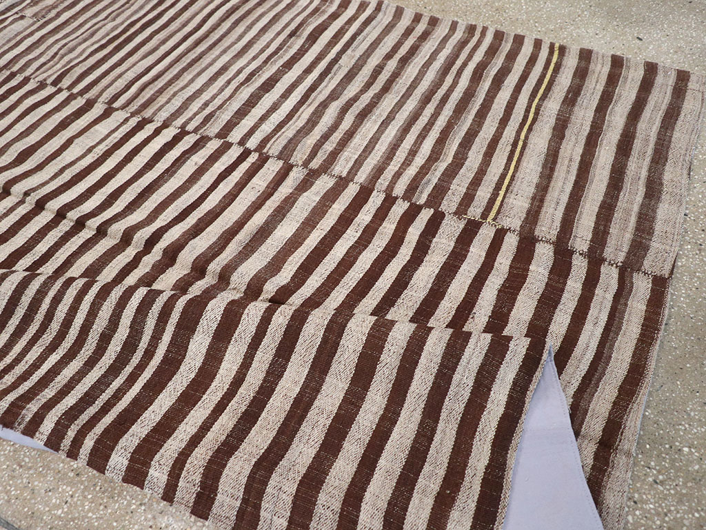 Vintage Persian Flatweave Kilim Gallery Carpet, No.32442 - Gsblank