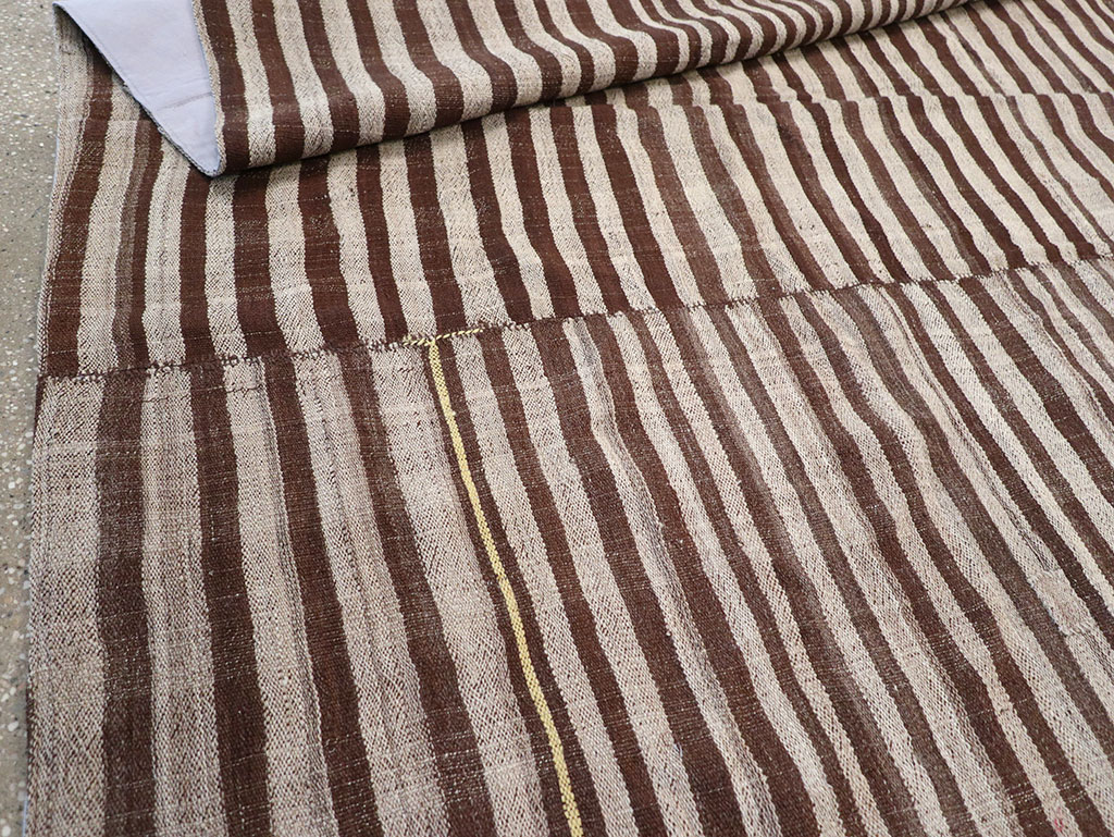 Vintage Persian Flatweave Kilim Gallery Carpet, No.32442 - Gsblank