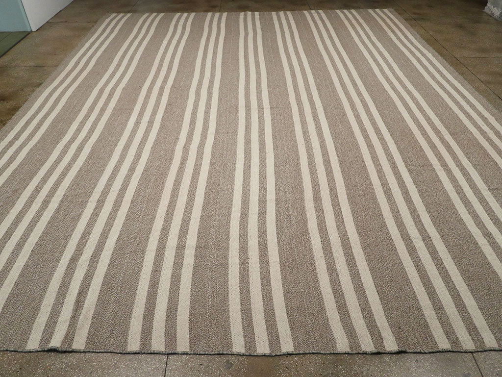 Modern Turkish Flatweave Kilim Large Carpet, No.32443 - Gsblank