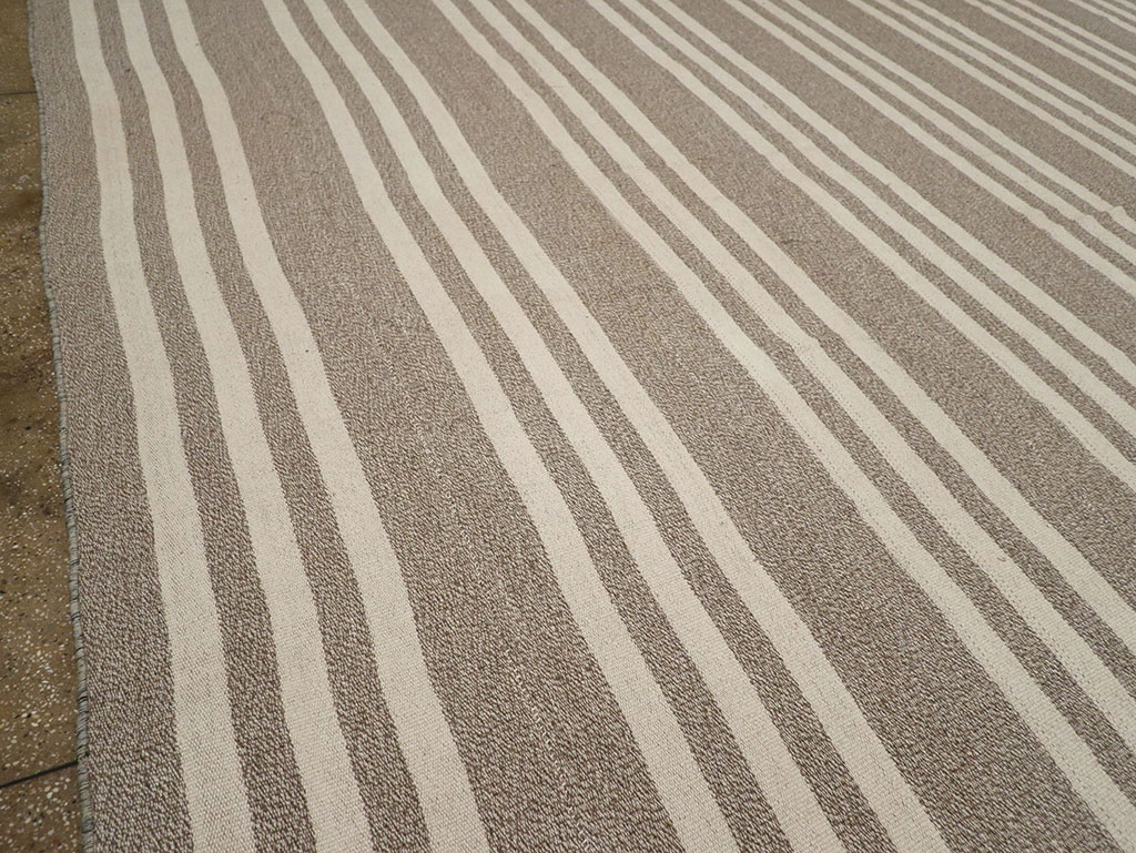 Modern Turkish Flatweave Kilim Large Carpet, No.32443 - Gsblank