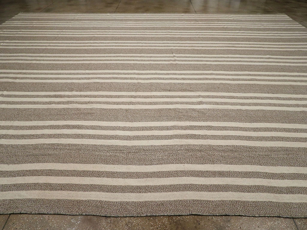 Modern Turkish Flatweave Kilim Large Carpet, No.32443 - Gsblank