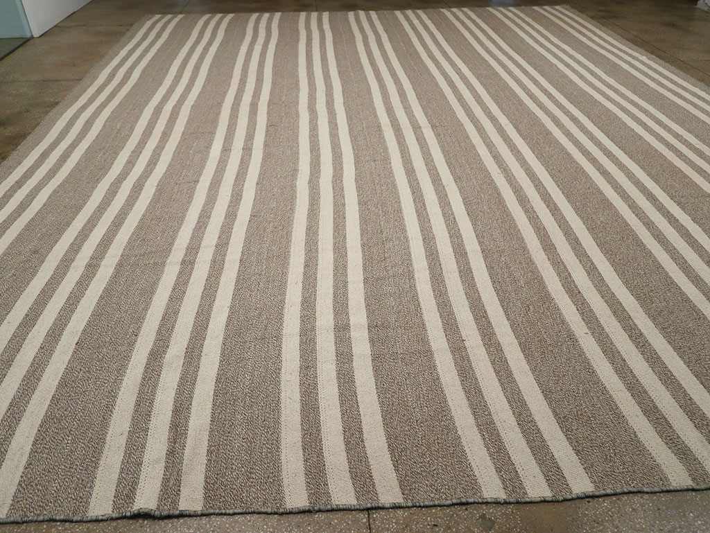 Modern Turkish Flatweave Kilim Large Carpet, No.32443 - Gsblank