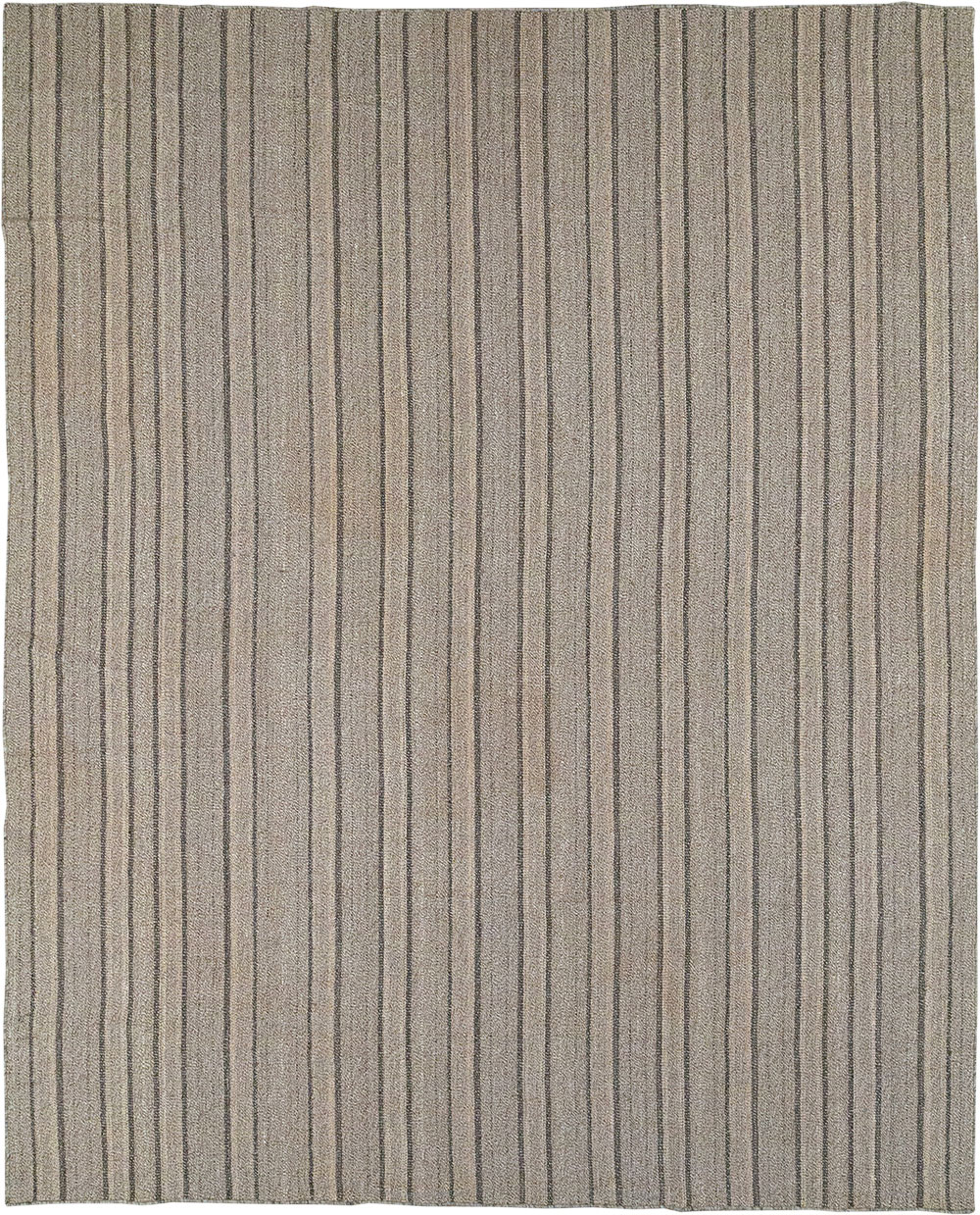 Modern Persian Flatweave Kilim Room Size Carpet, No.32445 - Gsblank
