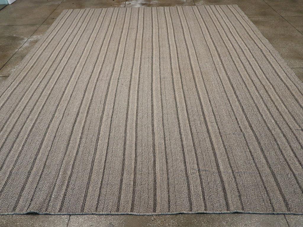 Modern Persian Flatweave Kilim Room Size Carpet, No.32445 - Gsblank