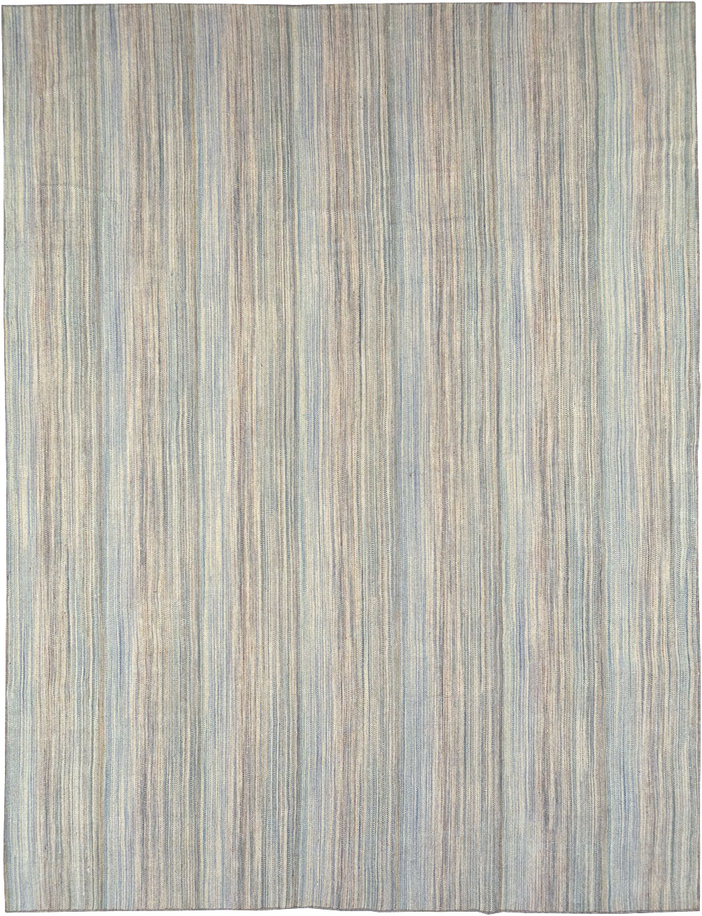 Modern Turkish Flatweave Kilim Room Size Carpet, No.32451 - Gsblank