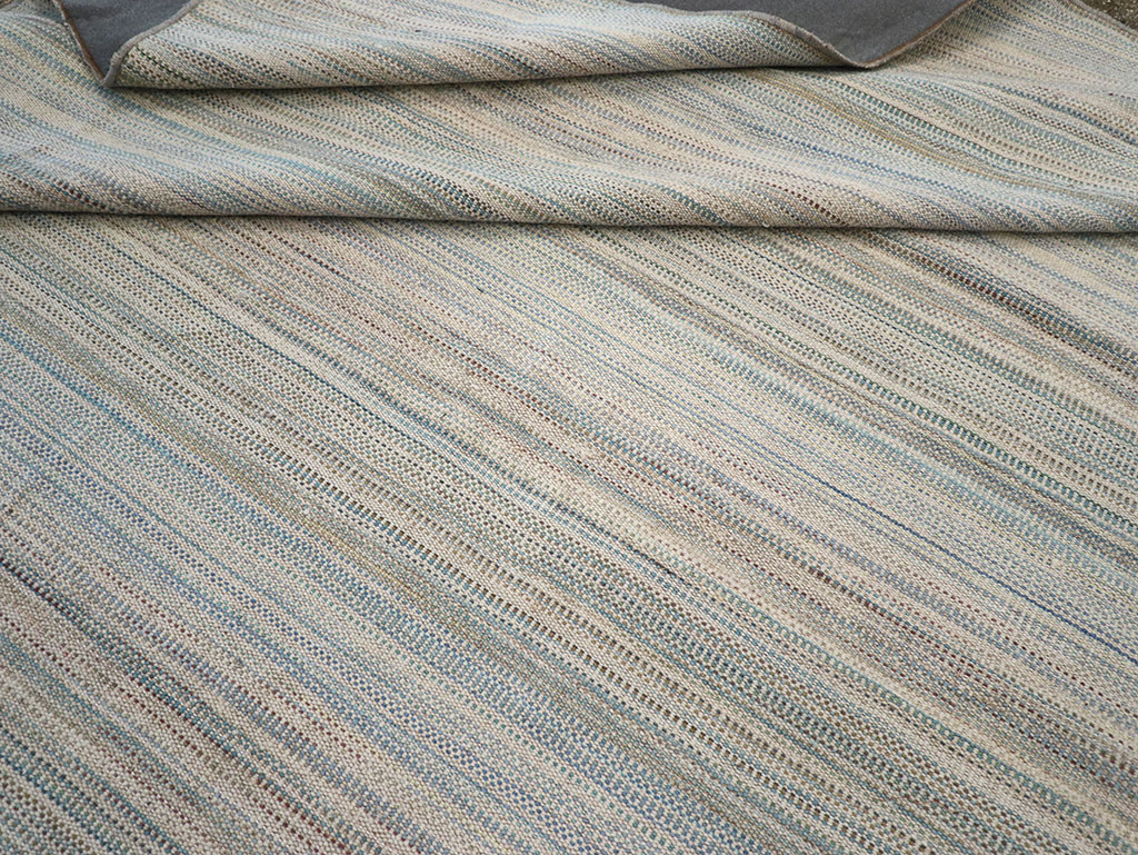 Modern Turkish Flatweave Kilim Room Size Carpet, No.32451 - Gsblank