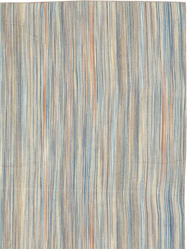 Modern Turkish Flatweave Kilim Room Size Carpet, No.32453 - Gsblank