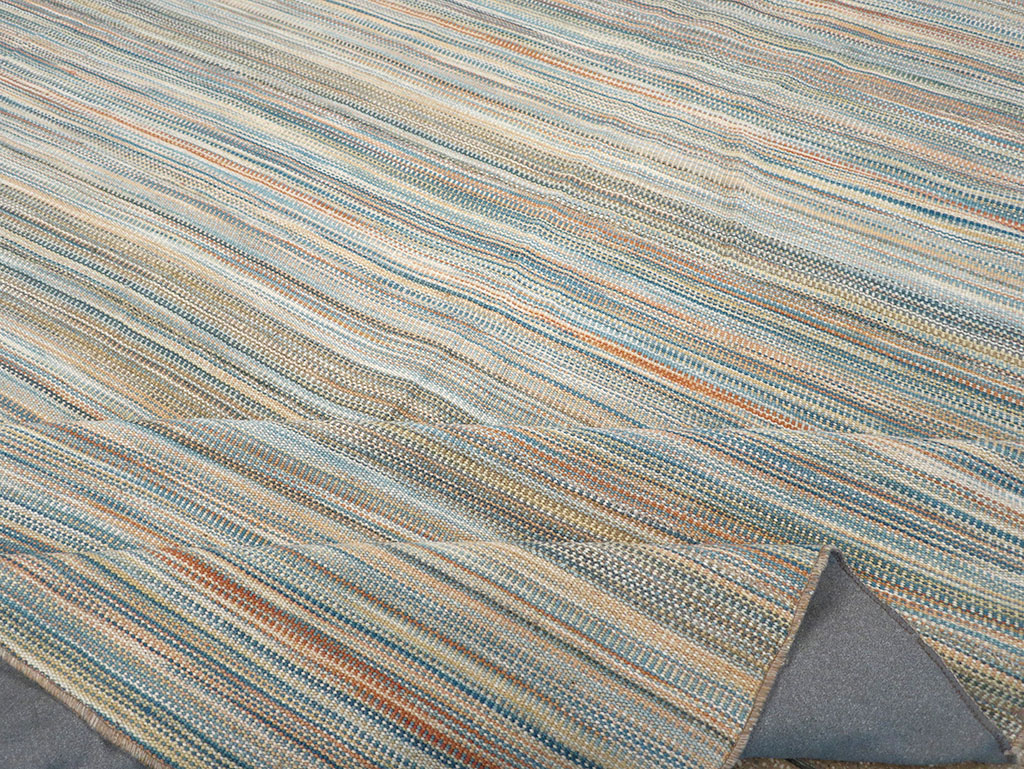 Modern Turkish Flatweave Kilim Room Size Carpet, No.32453 - Gsblank