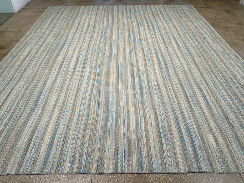 Modern Turkish Flatweave Kilim Large Carpet, No.32454 - Gsblank