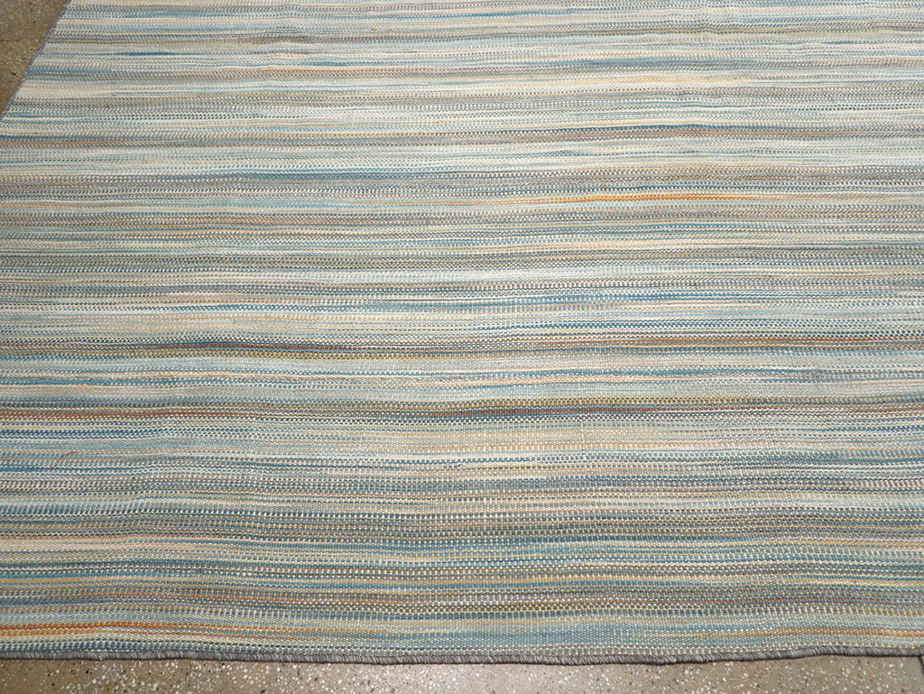 Modern Turkish Flatweave Kilim Large Carpet, No.32454 - Gsblank
