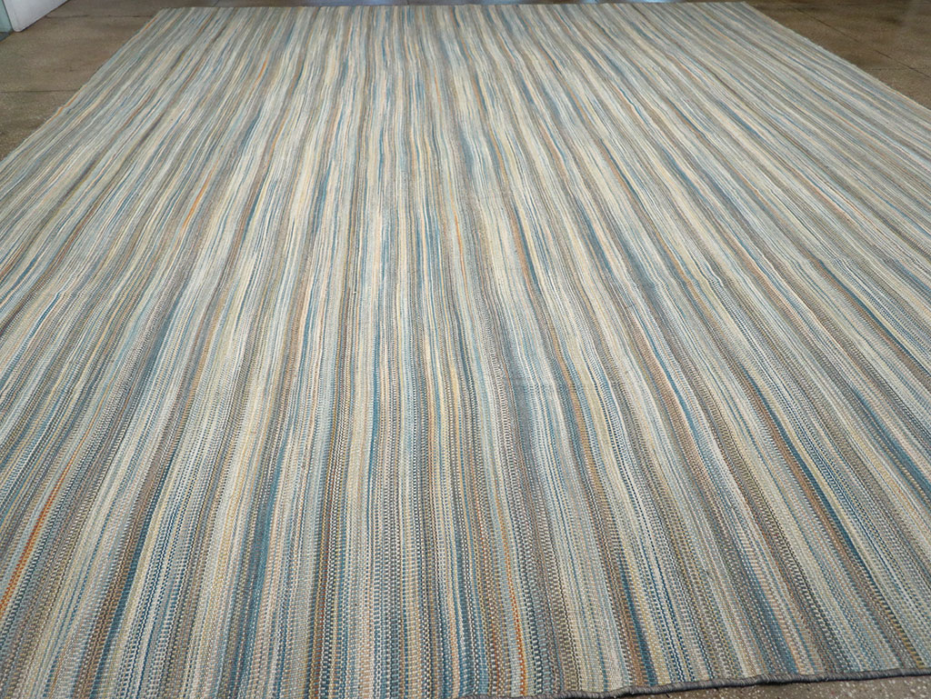 Modern Turkish Flatweave Kilim Large Carpet, No.32454 - Gsblank