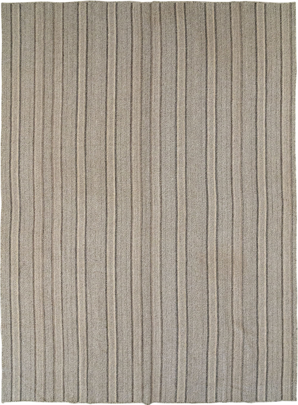 Modern Turkish Flatweave Kilim Room Size Carpet, No.32457 - Gsblank
