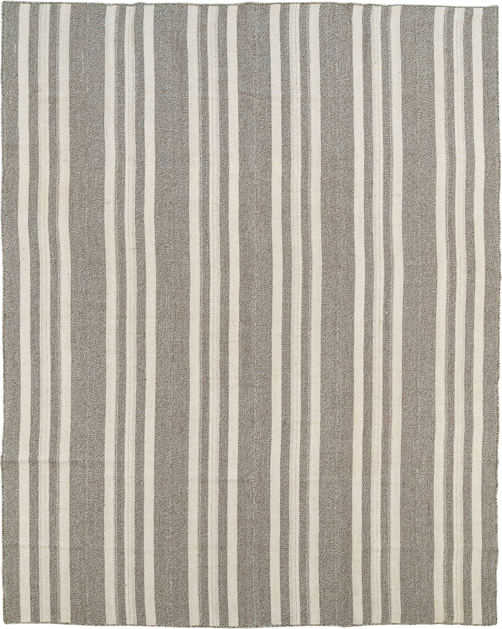 Modern Turkish Flatweave Kilim Room Size Carpet, No.32458 - Gsblank