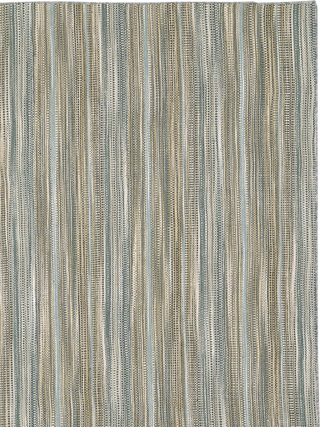 Modern Turkish Flatweave Kilim Room Size Carpet, No.32459 - Gsblank